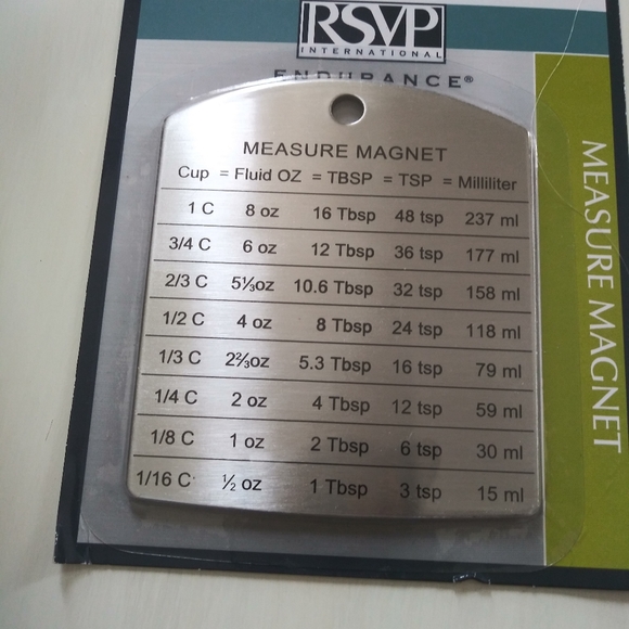 💋 NEW 💋 Magnetic Conversion Chart - Picture 2 of 2